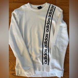 Adidas White Crewneck
